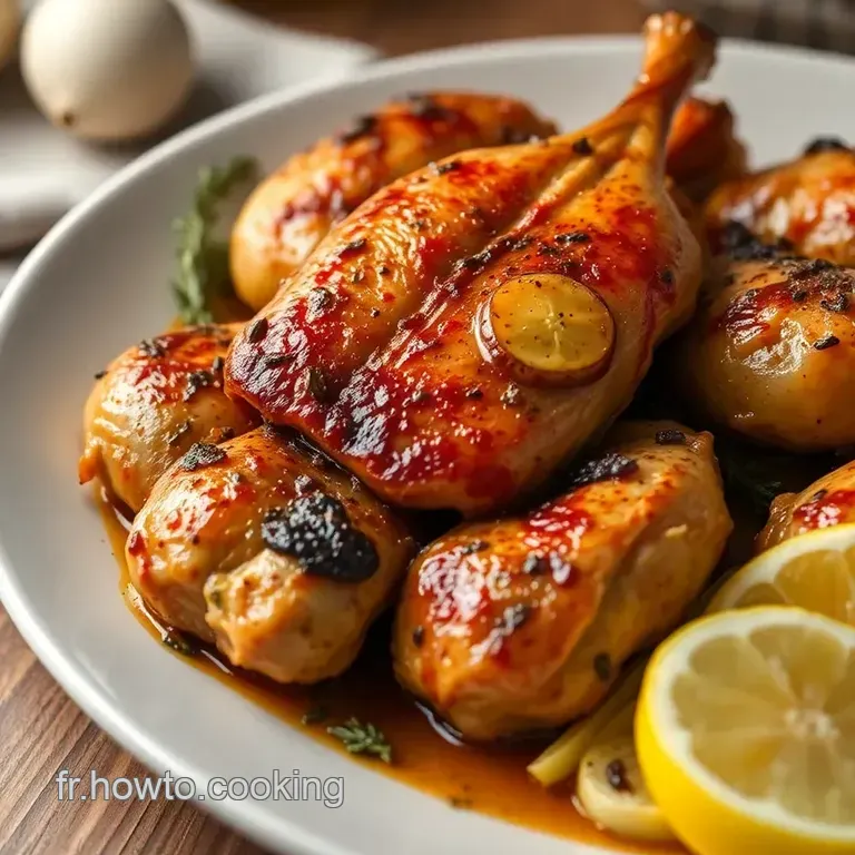 Pilons De Poulet R&ocirc;tis &Agrave; La Fran&ccedil;aise presentation