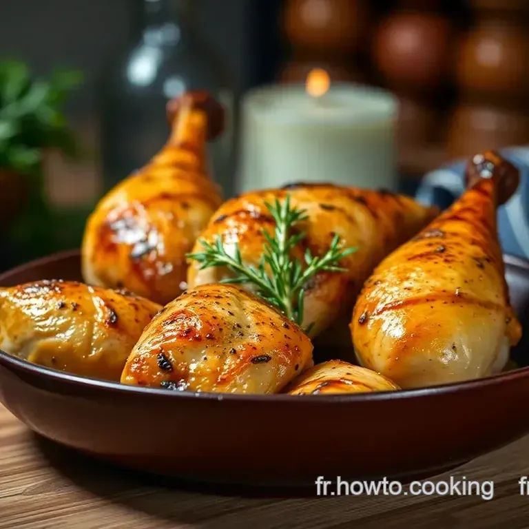 Pilons de Poulet R&ocirc;tis &agrave; la Fran&ccedil;aise