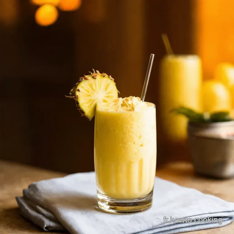 Pina Colada Authentique Levasion Cara&iuml;be &Agrave; Port&eacute;e De Main presentation