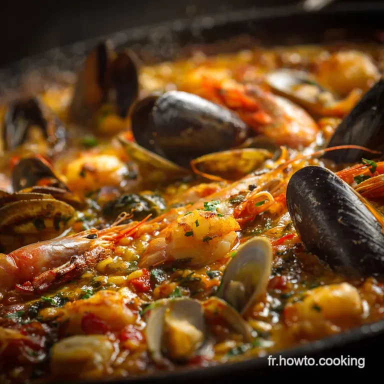 Pole Espagnole Aux Fruits De Mer : La Recette Maison De Paella Imp&eacute;riale presentation