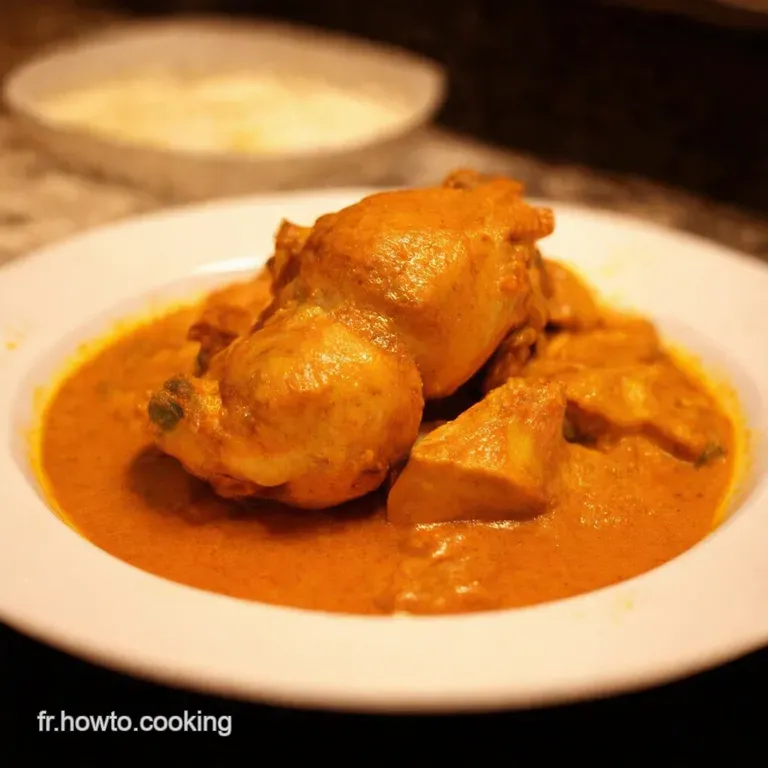 Poulet Au Curry Ultracr&eacute;meux presentation