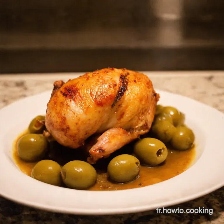 Poulet Aux Olives De Grandm&egrave;re presentation