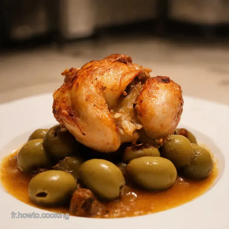 Poulet Aux Olives Un Classique Revisit&eacute;e presentation