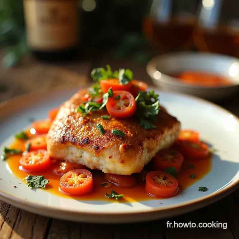 Poulet Cr&eacute;meux Au Chorizo Fa&ccedil;on Bistro Parisien presentation