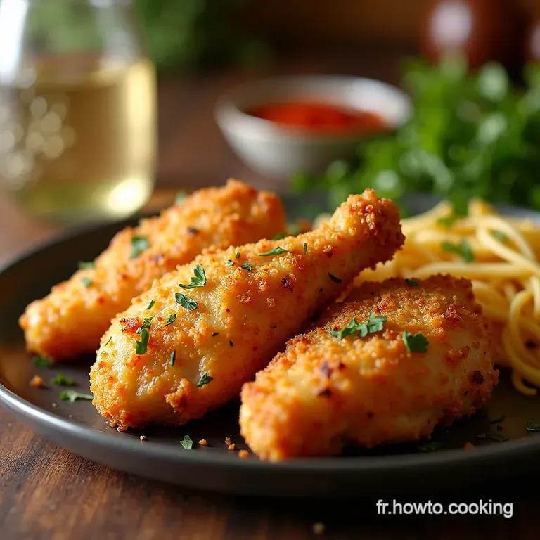 Poulet Croustillant &Agrave; Lairfryer presentation