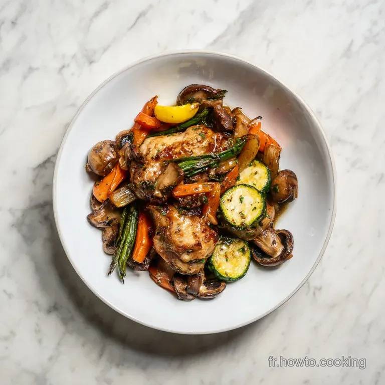 Id&eacute;e de Repas du Soir Poulet et L&eacute;gumes