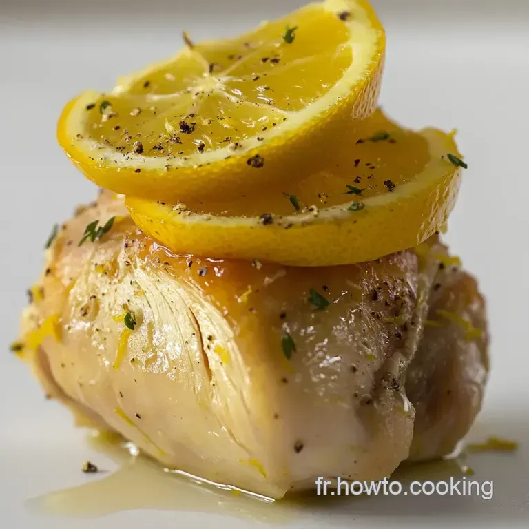 Poulet Proven&ccedil;al Marin&eacute; Au Citron Et Aux Herbes presentation