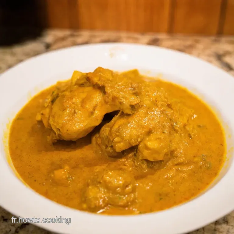 Poulet Tha&iuml; Cr&eacute;meux Au Curry Et Lait De Coco presentation