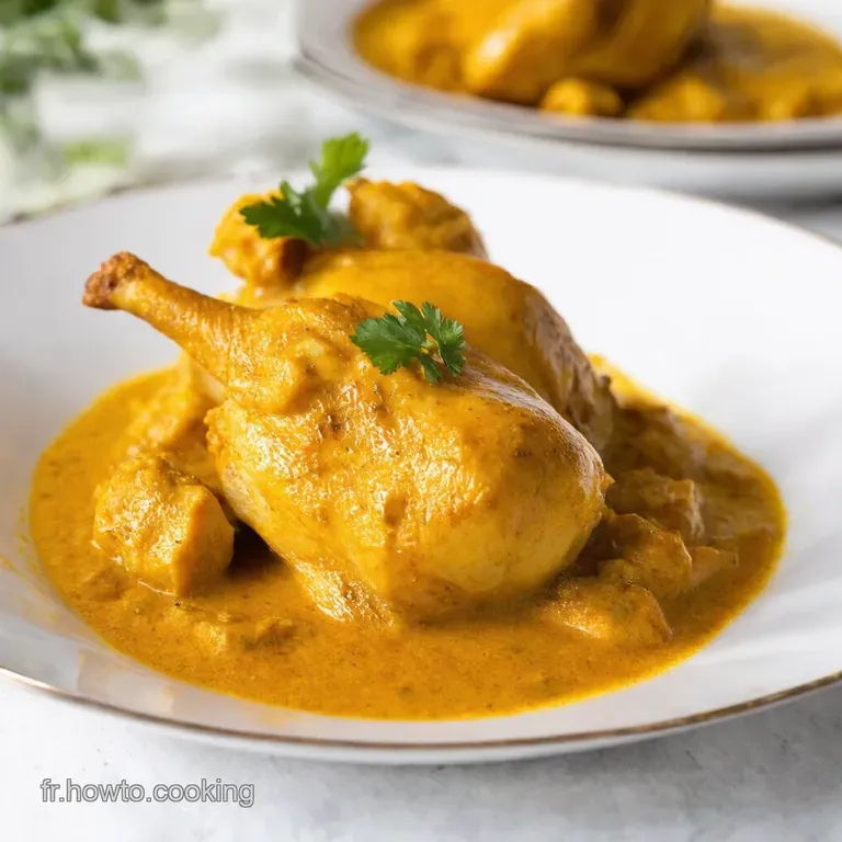 Poulet Tha&iuml; Cr&eacute;meux au Curry et Lait de Coco