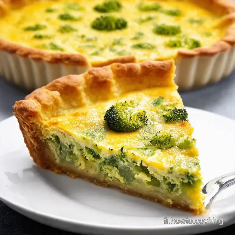 Quiche au Brocoli et Gruyère Un Délice Crémeux