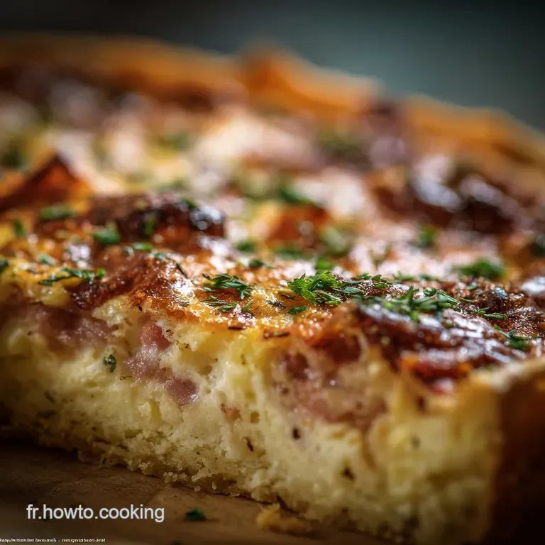 Quiche au ChouFleur Comté et Lardons 100 Sans Pâte