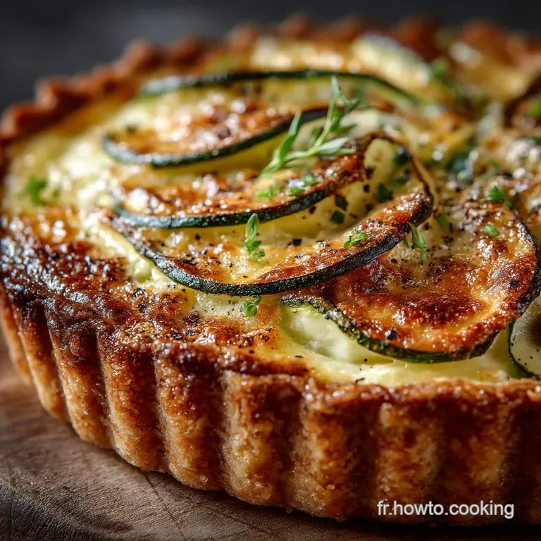 La Quiche Fondante aux Courgettes et Herbes de Provence Le Soleil dans lAssiette presentation