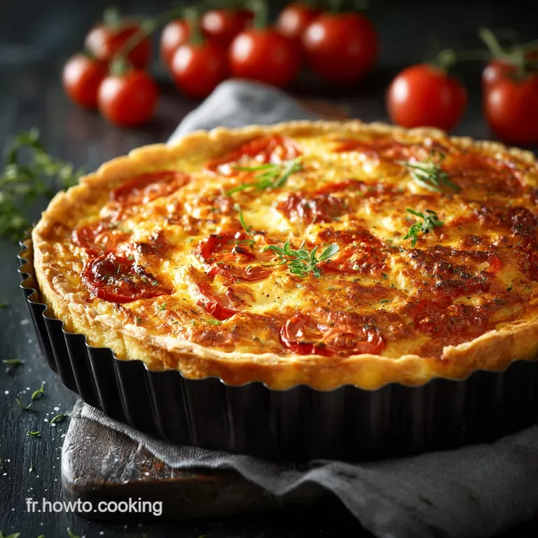 Quiche sans pâte au thon et à la tomate la recette rapide et moelleuse