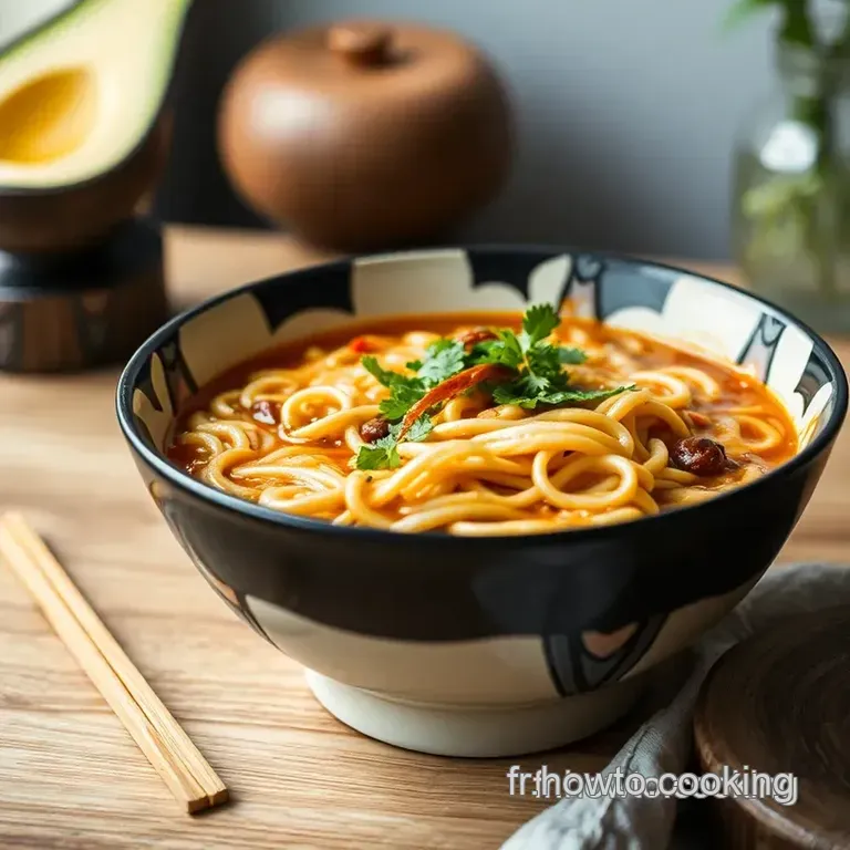 Ramen Express: Un Bol R&eacute;confortant Et Savoureux &Agrave; La Maison presentation