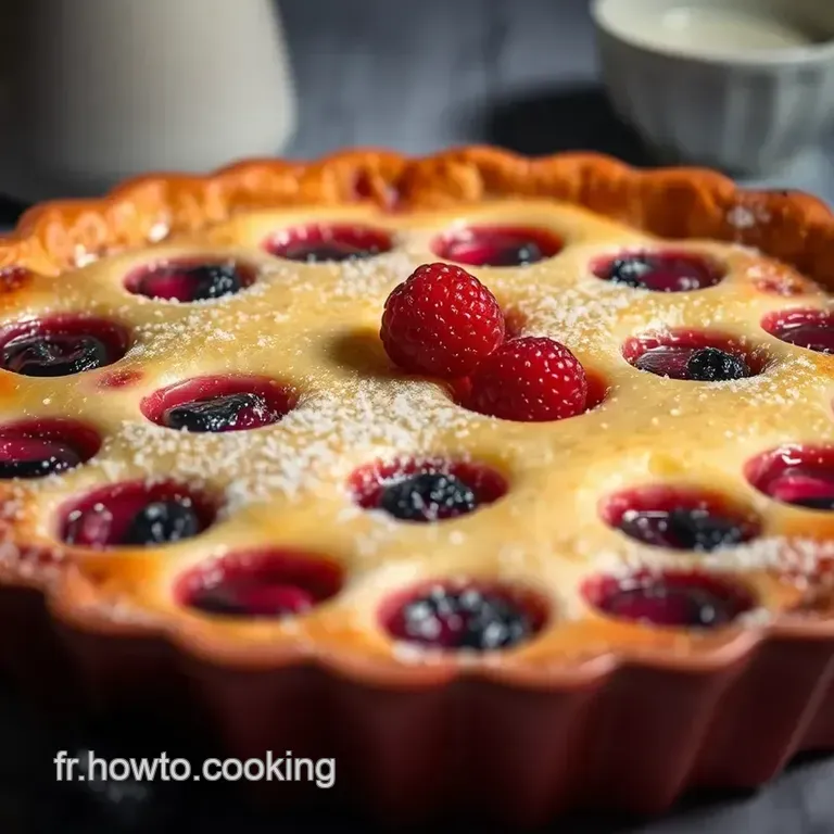 Recette Authentique De Clafoutis Cerise presentation