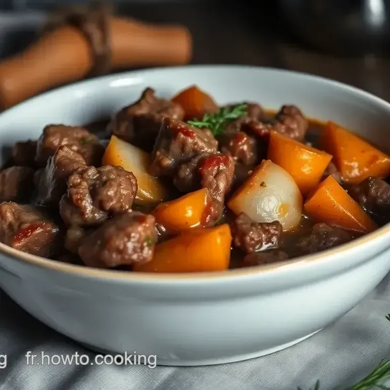 Recette de Grand-M&egrave;re : Boeuf Bourguignon Authentique