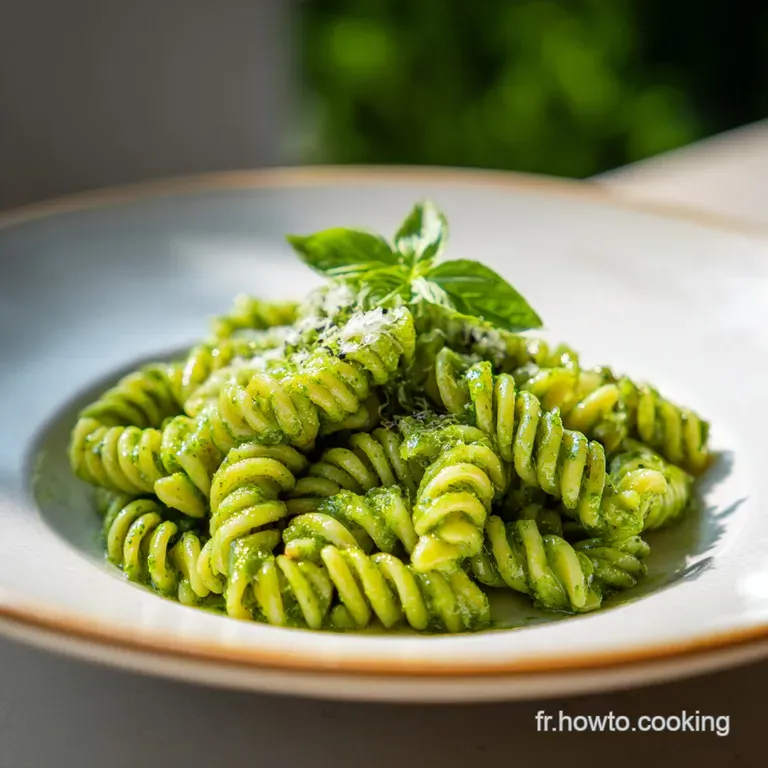 Recette P&acirc;te au Pesto: Fra&icirc;cheur Italienne