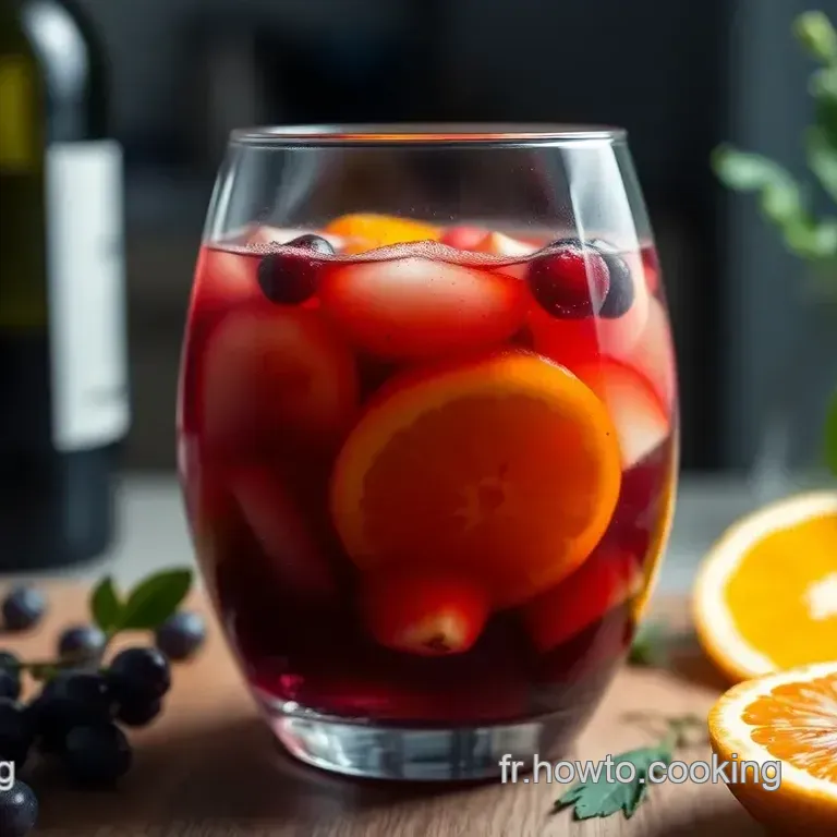 Recette Sangria Fruit&eacute;e et Rafra&icirc;chissante