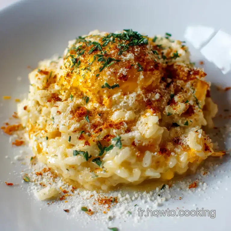 Risotto Au Parmesan: Le Confort Dans Une Assiette presentation
