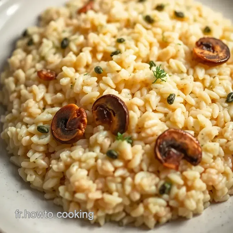 Risotto Cr&eacute;meux Aux Champignons: Un Voyage Au C&oelig;ur De L italie presentation