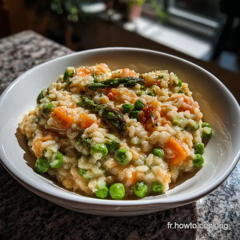 Risotto L&eacute;ger Aux L&eacute;gumes : Le Secret Du Printemps Onctueux presentation