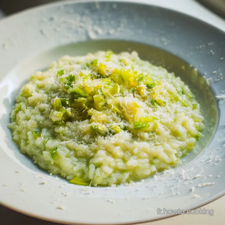 Recette Risotto Poireaux Parmesan Facile: Onctueux