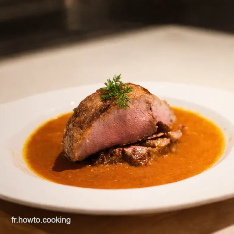 Rouelle De Porc Brais&eacute;e &Agrave; La Bi&egrave;re Et Aux L&eacute;gumes Racines presentation