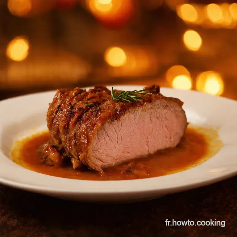 Rouelle de Porc Confite au Cidre presentation