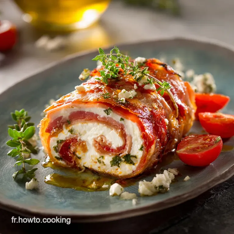 Roulade Tomatech&egrave;vre Fra&icirc;cheur L&eacute;l&eacute;gance De Lap&eacute;ritif &Agrave; La Fran&ccedil;aise presentation