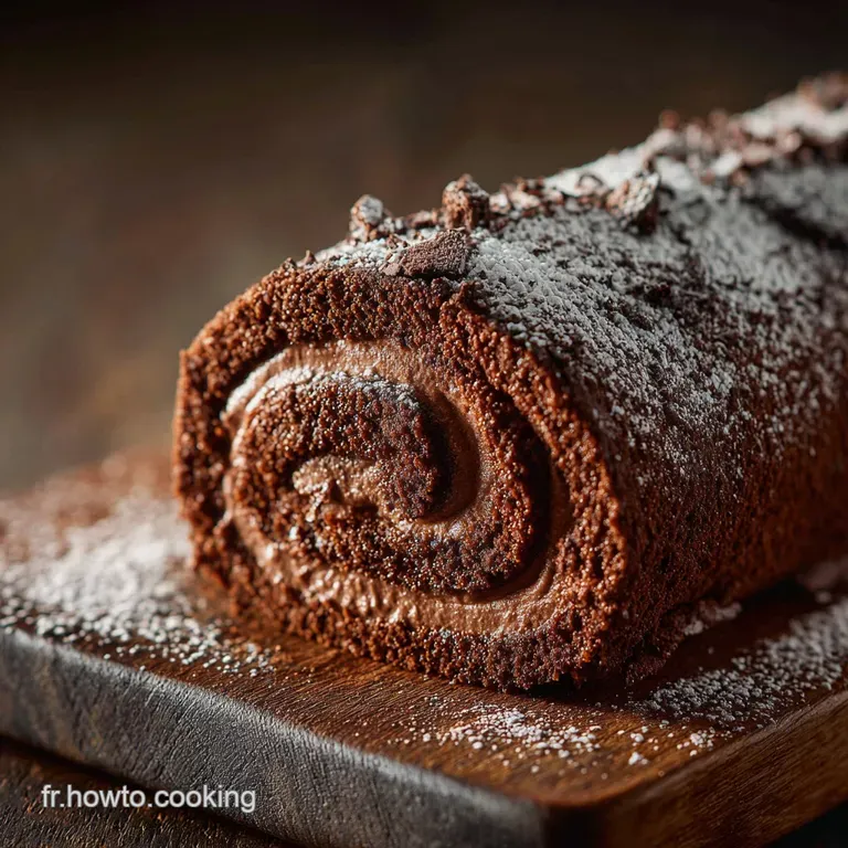 G&acirc;teau Roul&eacute; Au Chocolat : Le Secret Du Biscuit Moelleux presentation
