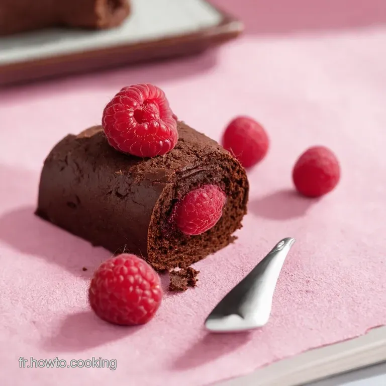 Roulé de Pâques Express Chocolat Framboises