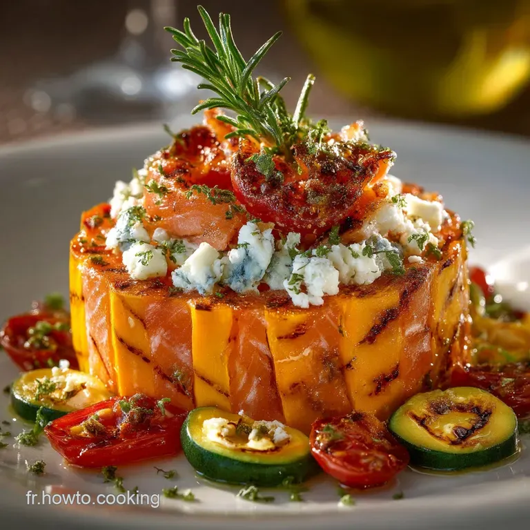 Roulé de potimarron saumon et fromage lentrée chic et facile à faire