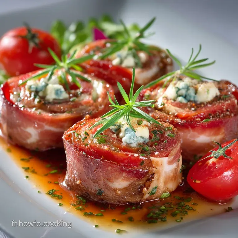 Le Roulé Tomate Séchée Chèvre Frais et Jambon de Pays LApéritif Chic