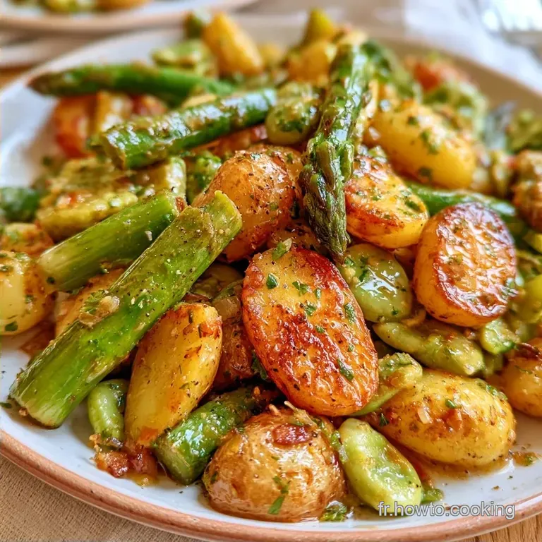 Salade Asperges Laurent Mariotte aux Pommes de Terre