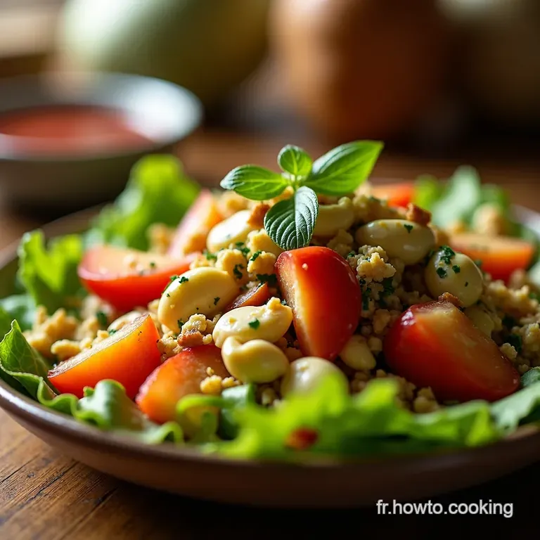 La Salade Cobb Structurée Un ArcenCiel de Saveurs Américaines presentation