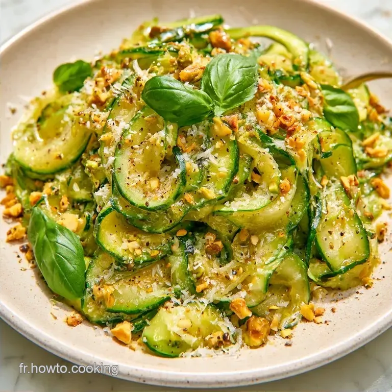 Salade Courgettes Laurent Mariotte aux Pistaches