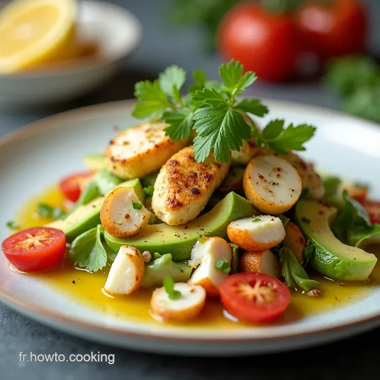 Salade de Concombre Avocat et Crabe Fraîcheur Garantie