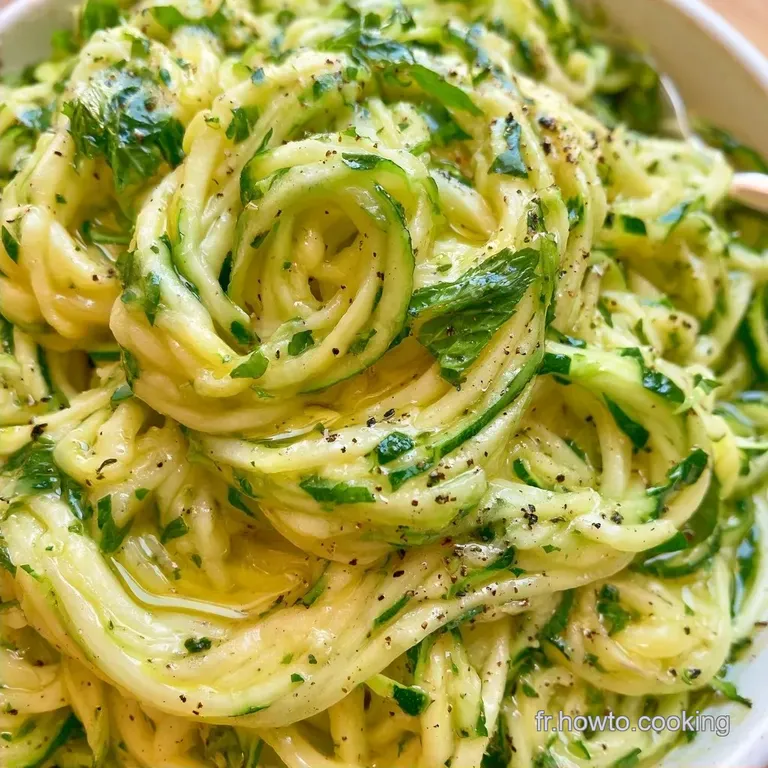 Salade De Courgettes R&acirc;p&eacute;es au Citron