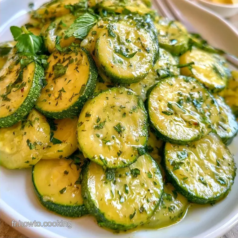 Salade de Courgettes Vapeur Fondante
