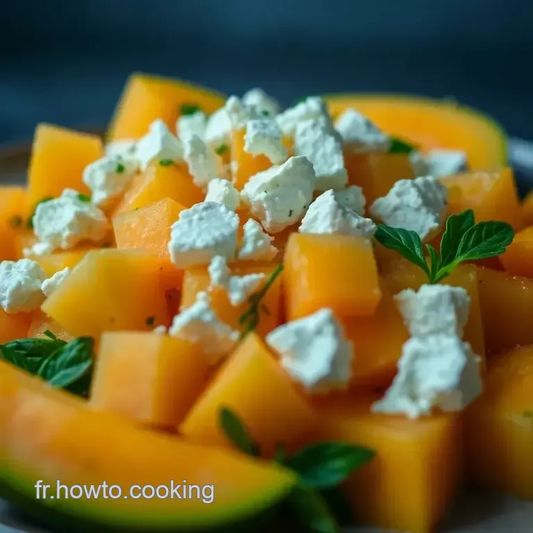 Salade De Melon Et Feta : La Fra&icirc;cheur D&rsquo;&eacute;t&eacute; &Agrave; Chaque Bouch&eacute;e ! presentation