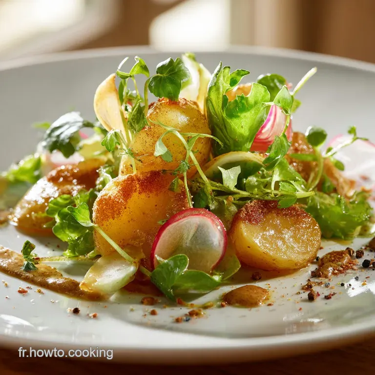Salade De Pomme De Terre La Moutarde : Lauthentique Recette De Bistrot Aux Herbes presentation