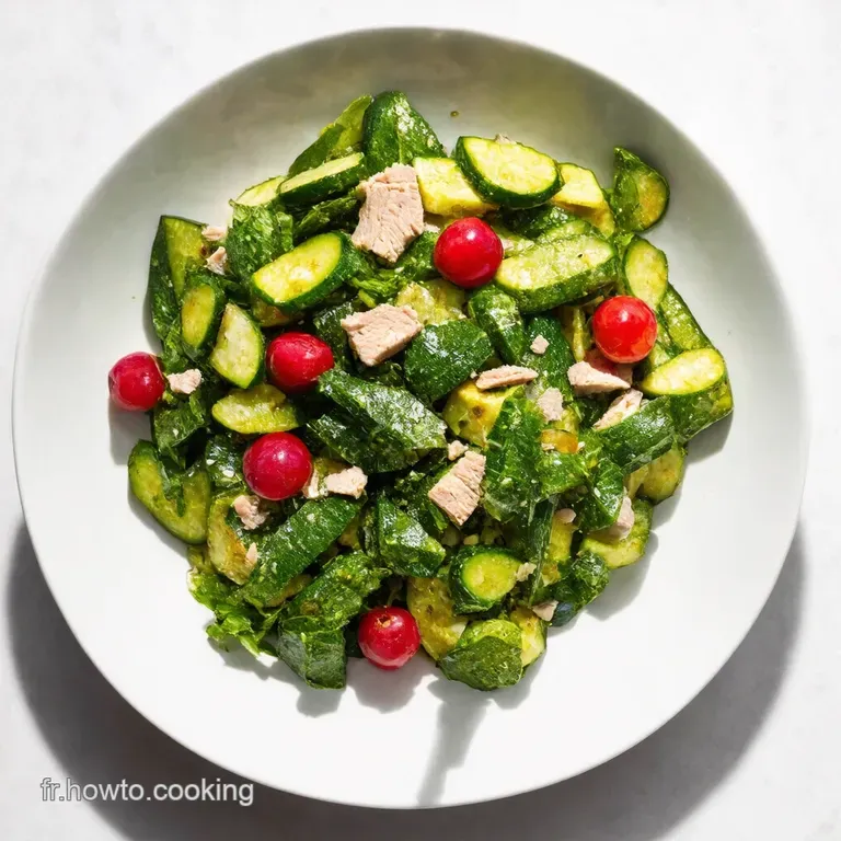 Salade Estivale de Cyril Lignac Thon Courgette Cerise