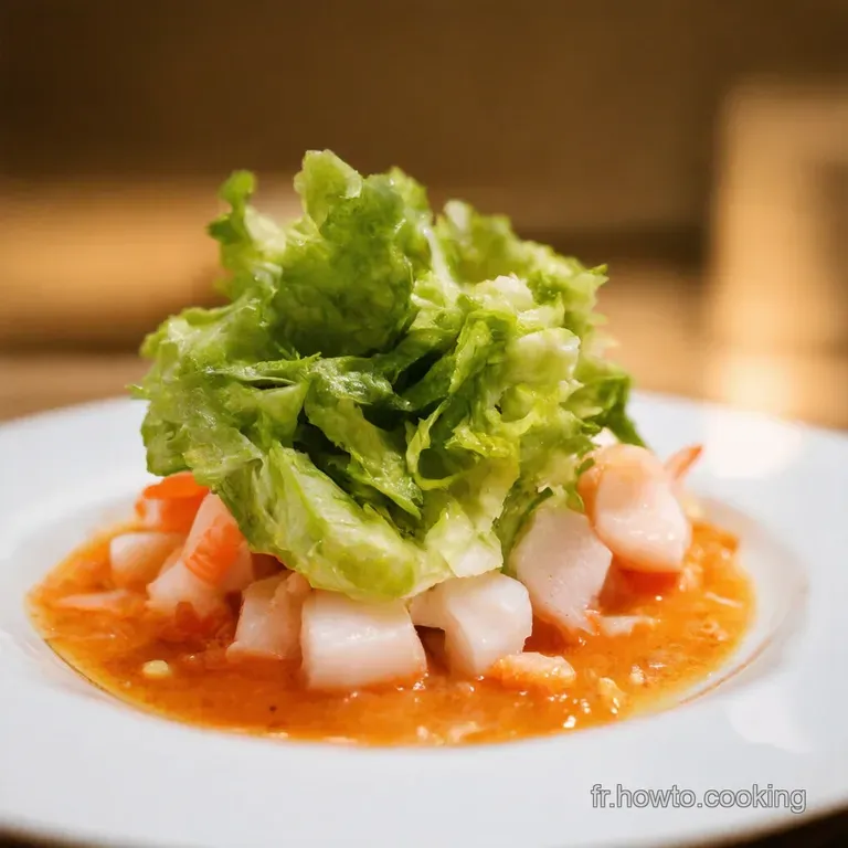 Salade Fra&icirc;cheur Minute Au Surimi Et Concombre presentation