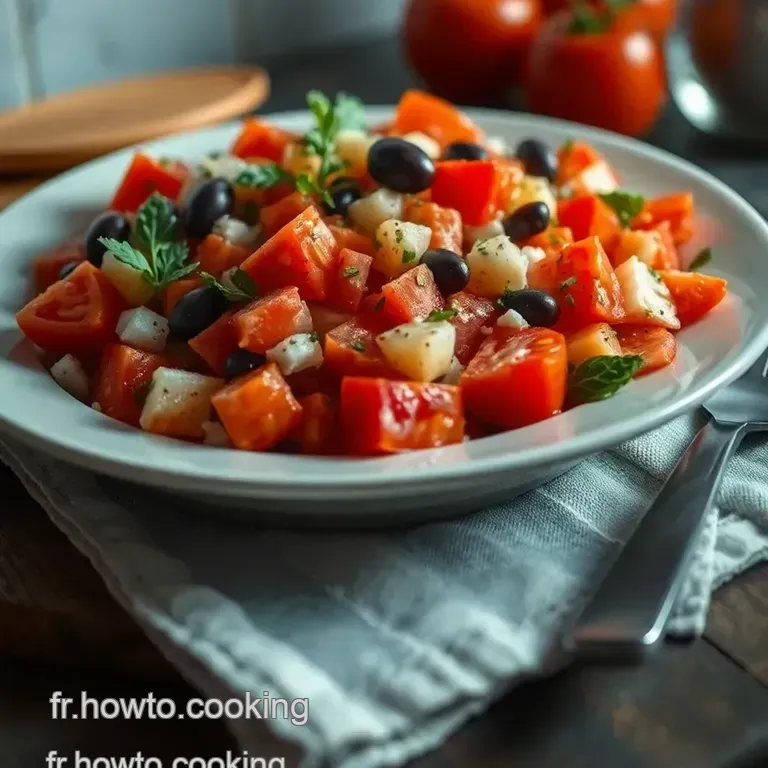 Salade Grecque &Eacute;clatante presentation