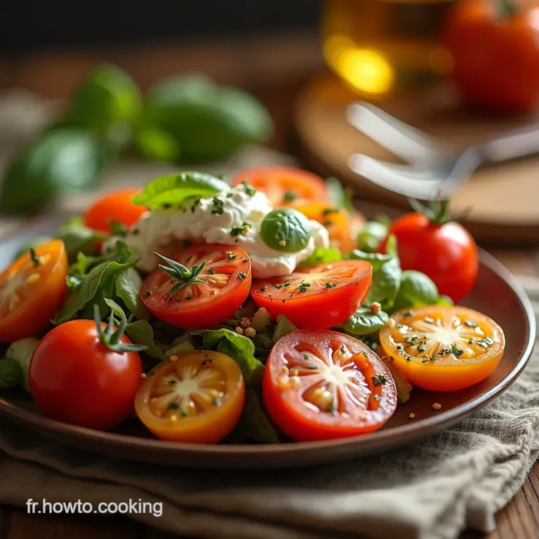 La Salade Grecque Authentique Tomates Joyeuses Concombre Croquant et Feta Crémeuse presentation