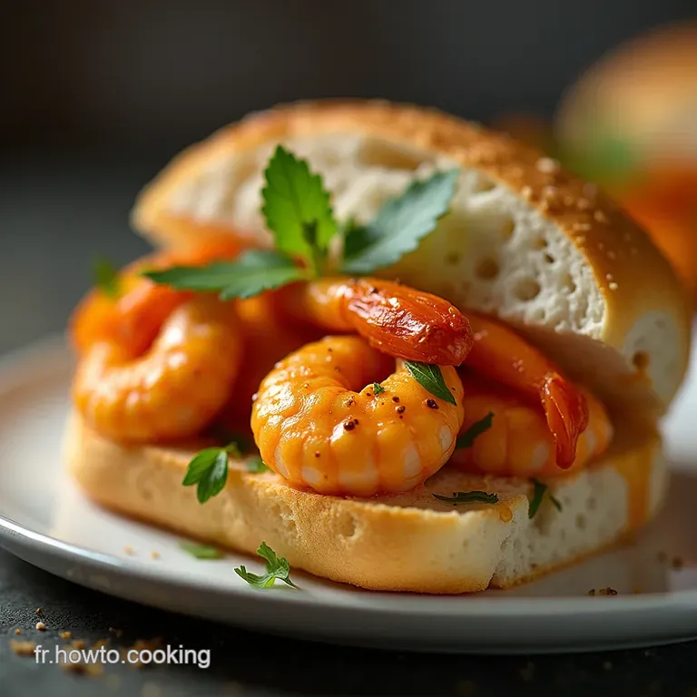 Sandwichs aux Crevettes et Curry Recette Simple Rapide