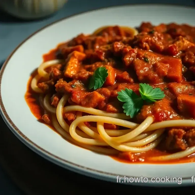 Sauce Bolognaise : La g&eacute;n&eacute;reuse sauce italienne au parfum d Italie