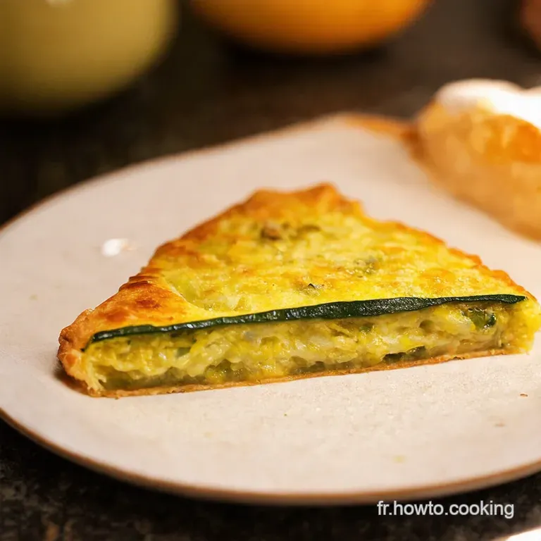 Scarpaccia De Courgette Fa&ccedil;on Ducasse presentation