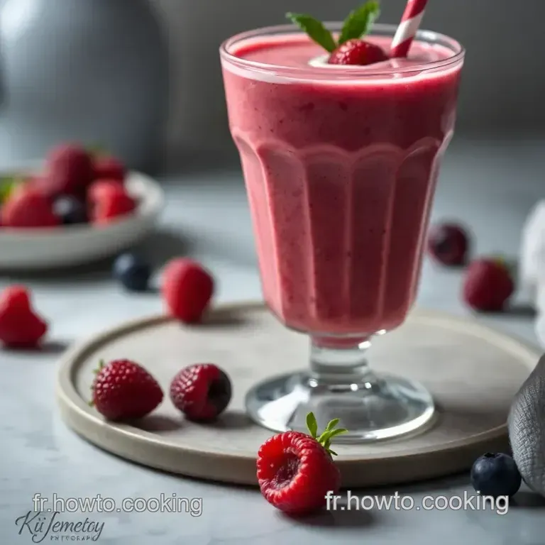 Smoothie Rouge Baiser - Un Baiser De Fruits Rouges presentation