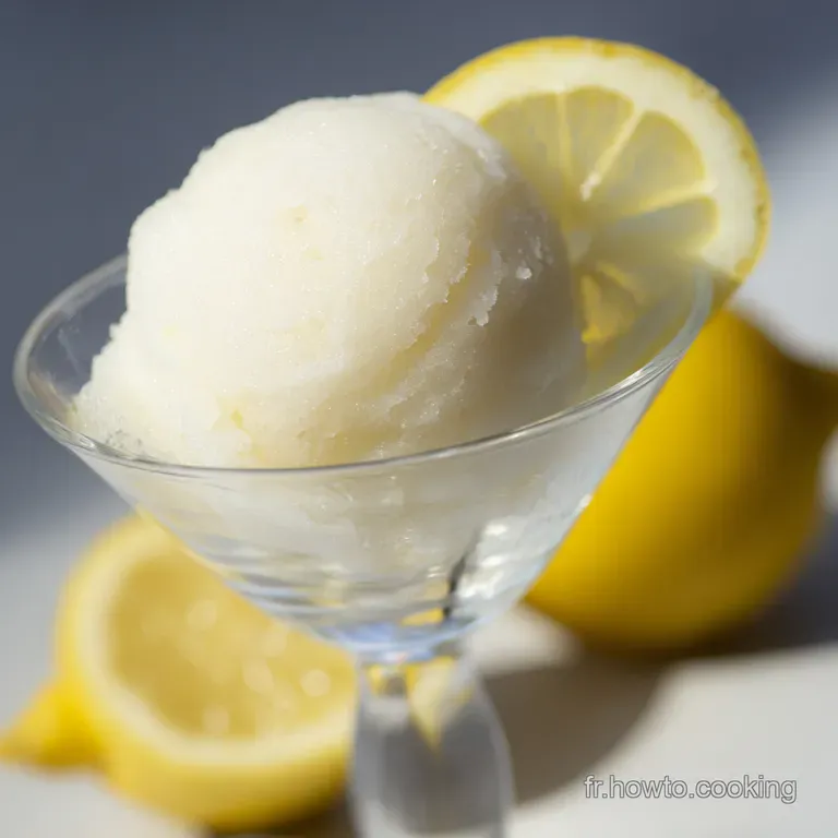 Sorbet Au Citron: La Recette Inratable presentation